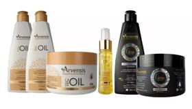 Kit Arvensis Tec Oil 4 Itens + Cachos Ativador E Geleia Alta Kit Arvensis Tec Oil 4 Itens + Cachos Ativador E Geleia Alta