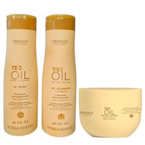 Kit Arvensis Tec Oil - Shampoo 300ml + Condicionador 300ml + Máscara 250g Kit Arvensis Tec Oil - Shampoo 300ml + Condicionador 300ml + Máscara 250g