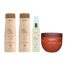 Kit Arvensis Tec Oil Shampoo Cond Finalizador + Máscara 2x1