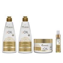 Kit Arvensis Tec Oil Shampoo Condicionador Máscara Óleo Kit Arvensis Tec Oil Shampoo Condicionador Máscara Óleo