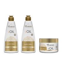 Kit Arvensis Tec Oil Shampoo Condicionador Máscara Kit Arvensis Tec Oil Shampoo Condicionador Máscara