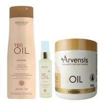 Kit Arvensis Tec Oil Shampoo Máscara 500g Finalizador Kit Arvensis Tec Oil Shampoo Máscara 500g Finalizador