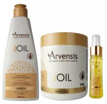 Kit Arvensis Tec Oil Shampoo Máscara 500g Finalizador Kit Arvensis Tec Oil Shampoo Máscara 500g Finalizador