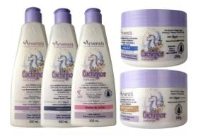 Kit Arvensis Tratamento Infantil Cachinhos Naturais 5 Itens