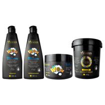 Kit Arvensis Wow Shampoo Cond Mascara + Máscara 2x1 Cachos