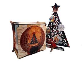 Kit Arvore De Natal A4 Mdf Sagrada Familia E Caixa