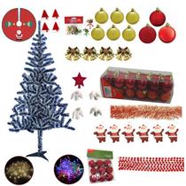 Kit Árvore De Natal Nevada 1,80m 320 Galhos Com Enfeites 122 Itens Pisca Pisca 220v Kit Árvore De Natal Nevada 1,80m 320 Galhos Com Enfeites 122 Itens Pisca Pisca 220v