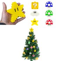 Kit Arvore De Natal Super Mario + Estrela Topo Geek Kit Arvore De Natal Super Mario + Estrela Topo Geek