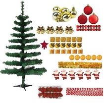 Kit Árvore De Natal Verde 60cm 40 Galhos Decorada 78 Itens Enfeites Kit Árvore De Natal Verde 60cm 40 Galhos Decorada 78 Itens Enfeites