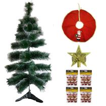Kit Árvore Natal Luxo 45 Galhos Vários Acessórios