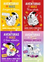 Kit As aventuras de Mike vol. 4, 5 + Livro interativo + As aventuras de priminha irritante