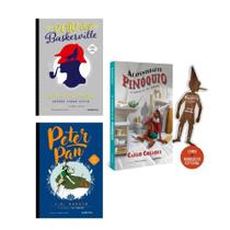 Kit: As aventuras de Pinóquio + Peter Pan + O cão dos Baskerville (3 Vol) Kit: As aventuras de Pinóquio + Peter Pan + O cão dos Baskerville (3 Vol)