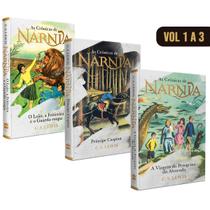 Kit As Crônicas De Nárnia - Vol. 1 a 3 - Leão Feiticeira Guarda-Roupa + Príncipe Caspian + Viagem Peregrino da Alvorada - HarperCollins