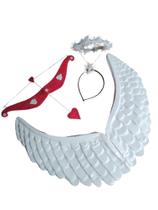 Kit Asa de Anjo Cupido Fantasia Carnval Bloco Festa