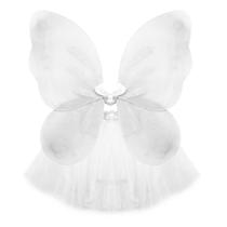 Kit Asa de Borboleta e Saia Tule Infantil Branca Kit Asa de Borboleta e Saia Tule Infantil Branca