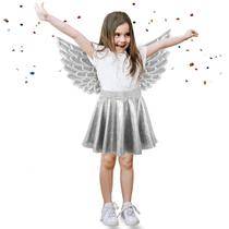 Kit Asa Deusa Grega Festa Fantasia Carnaval Infantil Linda Princesa Colorido Brilhante Festas Fada Fadinha Asinha Brilin