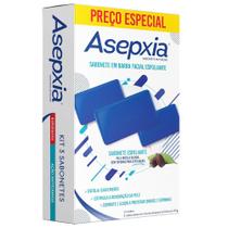 Kit Asepxia Sabonete Facial Esfoliante 3 Unidades