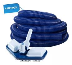Kit Aspiração Piscina Aspirador Asa Delta De E Mangueira 4m Kit Aspiração Piscina Aspirador Asa Delta De E Mangueira 4m