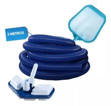Kit Aspiração Piscina Aspirador Peneira E Mangueira 3m Kit Aspiração Piscina Aspirador Peneira E Mangueira 3m