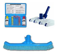 Kit Aspirador 8 Rodas Para Limpeza De Piscinas