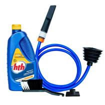 Kit Aspirador Aquático + Clarifica Maxfloc Da Hth