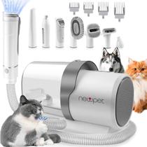 Kit Aspirador de Pelos e Cortador De Unha Pet Limpeza Para Cães e Gatos 7 em 1 Animais De Estimação 220V Kit Aspirador de Pelos e Cortador De Unha Pet Limpeza Para Cães e Gatos 7 em 1 Animais De Estimação 220V