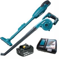 Kit Aspirador de Pó 30 Watts + Soprador a Bateria 18 Volts + Bateria 3.0Ah e Carregador - KITDCL180+DUB - MAKITA
