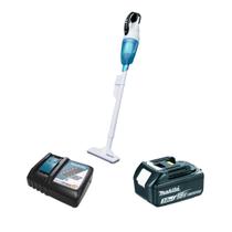 Kit Aspirador de Pó DCL181FZWX 18V + Carregador de Baterias 18V-DC18RC Bivolt e Bateria Li-íon 18V 3Ah BL1830B - Makita