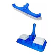 Kit Aspirador Piscina 8 Esferas e Escova Curva 40cm Sodramar Kit Aspirador Piscina 8 Esferas e Escova Curva 40cm Sodramar