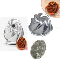 Kit Assadeira de Bolo Decorados, Formas de Bolo Vulcão 2 Modelos, Alumínio Profissional