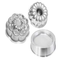 Kit Assadeiras Formas de Bolo Redonda Decorada Forma Suiça, Forma de Flor, Forma Ballerine Rebaixada