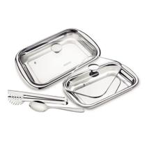 Kit Assar e Servir Tramontina Cosmos Inox com Tampa 4 Peças Kit Assar e Servir Tramontina Cosmos Inox com Tampa 4 Peças