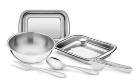 Kit Assar Servir Tramontina Cosmos Aço Inox 6 Peças