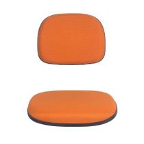 Kit Assento e encosto tapecado conjunto secretaria ponta caida para cadeira de escritorio Laranja