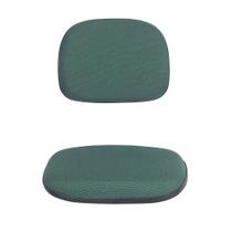 Kit Assento e encosto tapecado conjunto secretaria ponta caida para cadeira de escritorio Verde Kit Assento e encosto tapecado conjunto secretaria ponta caida para cadeira de escritorio Verde