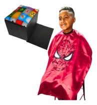 Kit Assento Infantil, Capas De Corte Infantil Barbeiro Cetim Kit Assento Infantil, Capas De Corte Infantil Barbeiro Cetim