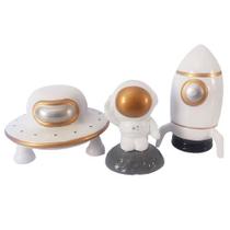 Kit Astronauta Decoração de Festa Aniversário Espaço Foguete Mesa Painel Astronave Disco Voador Kit Astronauta Decoração de Festa Aniversário Espaço Foguete Mesa Painel Astronave Disco Voador