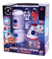 Kit Astronauta Estação E Cápsula Espacial Com Figuras Fun