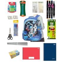 Kit Astronauta Material Escolar Infantil Completo Ensino Fundamental
