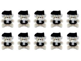 Kit Atacadista 10 Ursos Pelúcia Com Toga - Ideal Para Decorar e Presentear Kit Atacadista 10 Ursos Pelúcia Com Toga - Ideal Para Decorar e Presentear