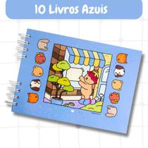 Kit Atacado 10 Livros de Colorir Bob Goods Capa Dura Holográfica com 50 Paginas