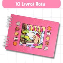 Kit Atacado 10 Livros de Colorir Bob Goods Capa Dura Holográfica com 50 Paginas