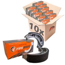 Kit Atacado 10 Patins Lona de Freio Firebreq Standard 0,25 0,50 Biz Pop 100 110 125 Bros 125 150
