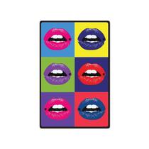 KIT ATACADO 10 Quadros Placas Decorativas Bocas Pop Art