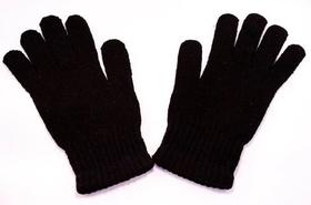 Kit Atacado 12 Luvas De Lã Inverno Frio Preta Adulto