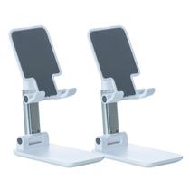 Kit Atacado 2 Suporte Tripé Mesa Celular Retratil Portátil Movel Tablet iPad Iphone Android Smartphone Cor:Branco Kit Atacado 2 Suporte Tripé Mesa Celular Retratil Portátil Movel Tablet iPad Iphone Android Smartphone Cor:Branco