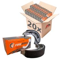 Kit Atacado 20 Patins Lona de Freio Firebreq Standard 0,25 0,50 Biz Pop 100 110 125 Bros 125 150