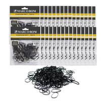 Kit atacado 30 pacotes elástico soft para cabelos 3000 unidades marco boni
