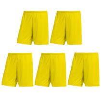Kit Atacado 5 Calções PMC Futebol Plus Size Masculino