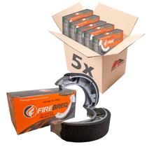 Kit Atacado 5 Patins Lona de Freio Firebreq Standard 0,25 0,50 Biz Pop 100 110 125 Bros 125 150